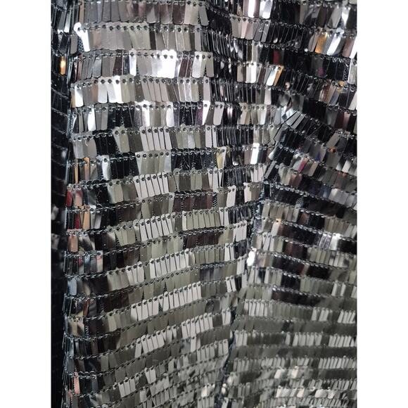 Vtg The Limited Black Paillette Sequins Skirt Set Suit Fully Lined Sz M Evening - Picture 6 of 7